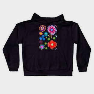 Tropical Zoanthid Saltwater Coral Pattern Kids Hoodie